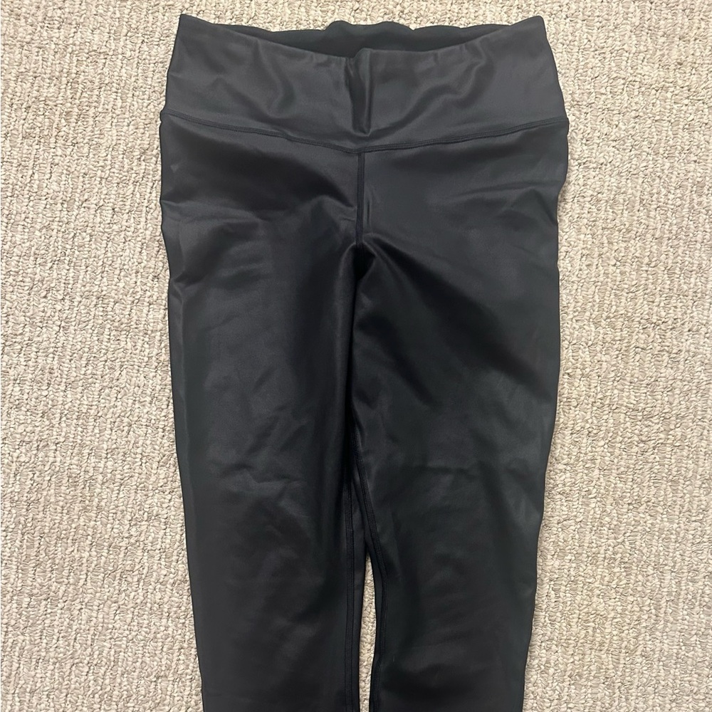 GAP Black faux leather Leggings